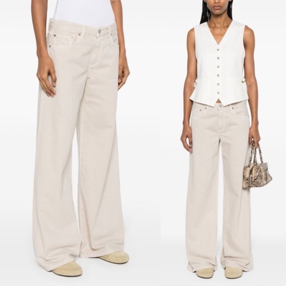 AGOLDE Clara Low Rise Baggy Flare Jeans , size 26 - Picture 1 of 15